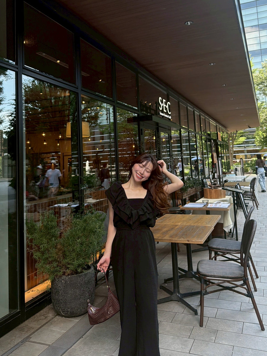 【7/23 OPEN】Vneck frill all in one（チューブトップ付き）