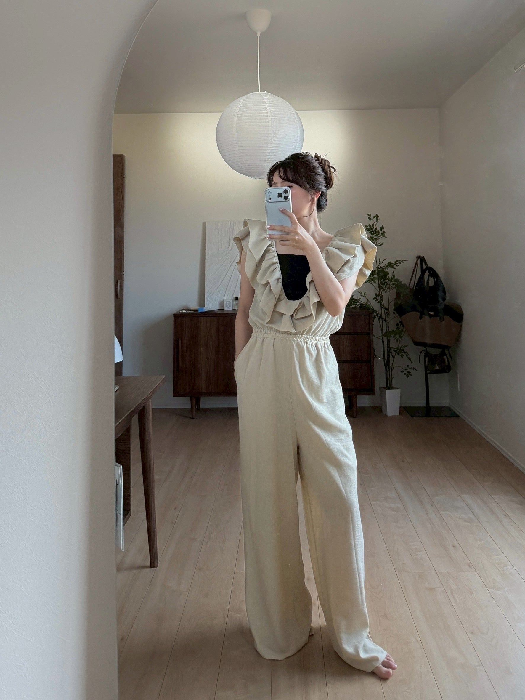 【7/23 OPEN】Vneck frill all in one（チューブトップ付き）