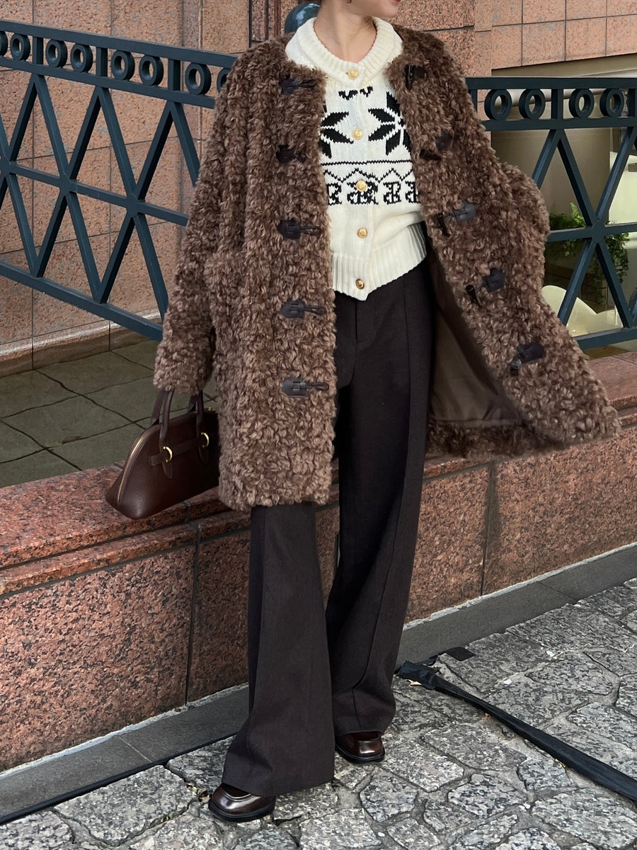 【navy残りわずか】RC nordic knit cardigan