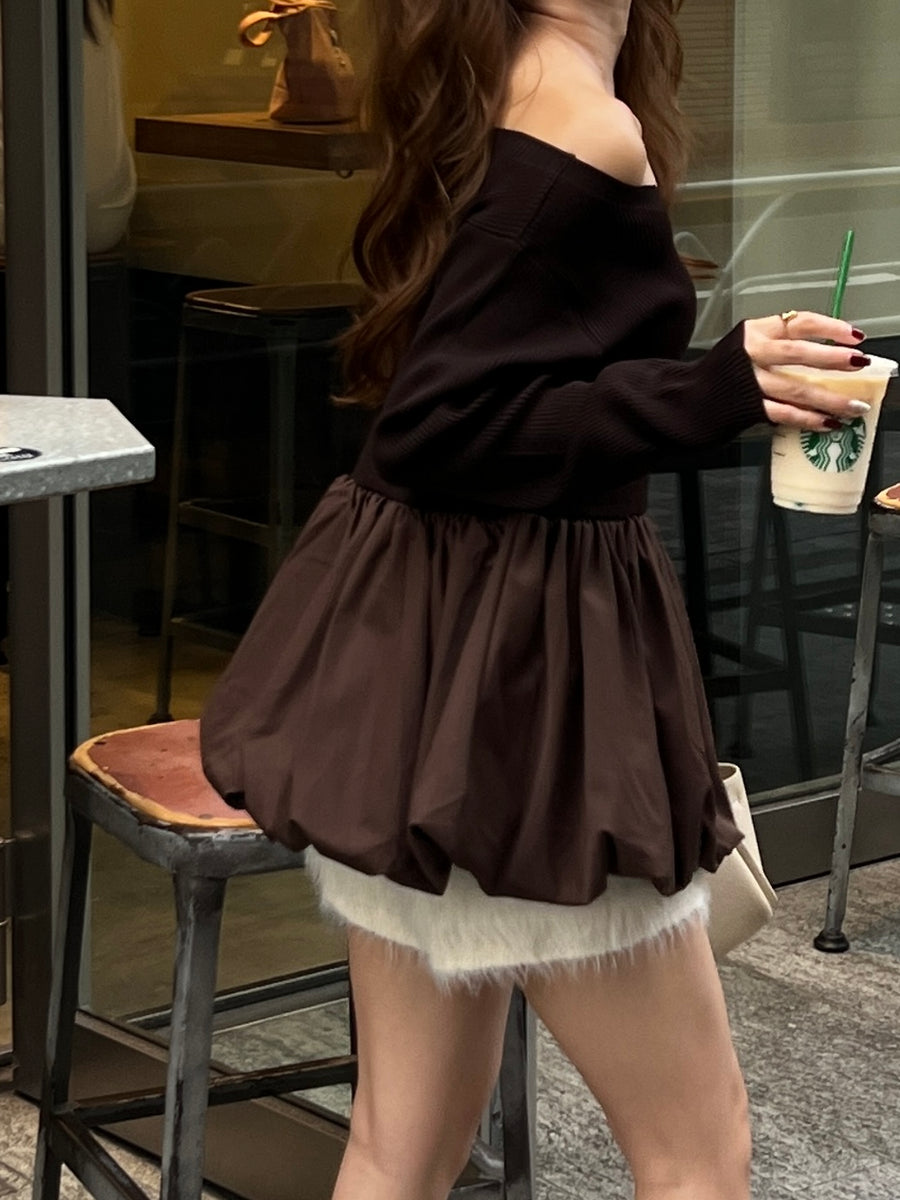 2way peplum balloon tops