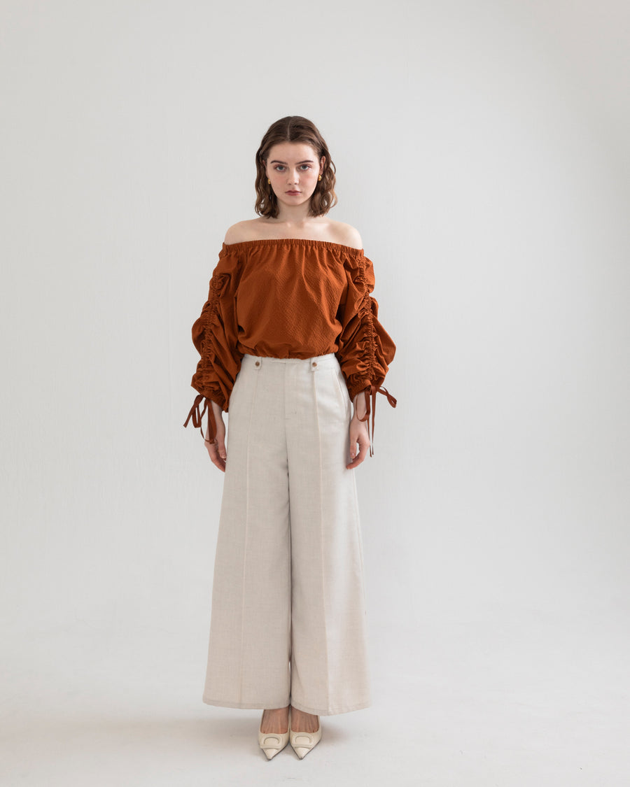 drawstring 3way blouse