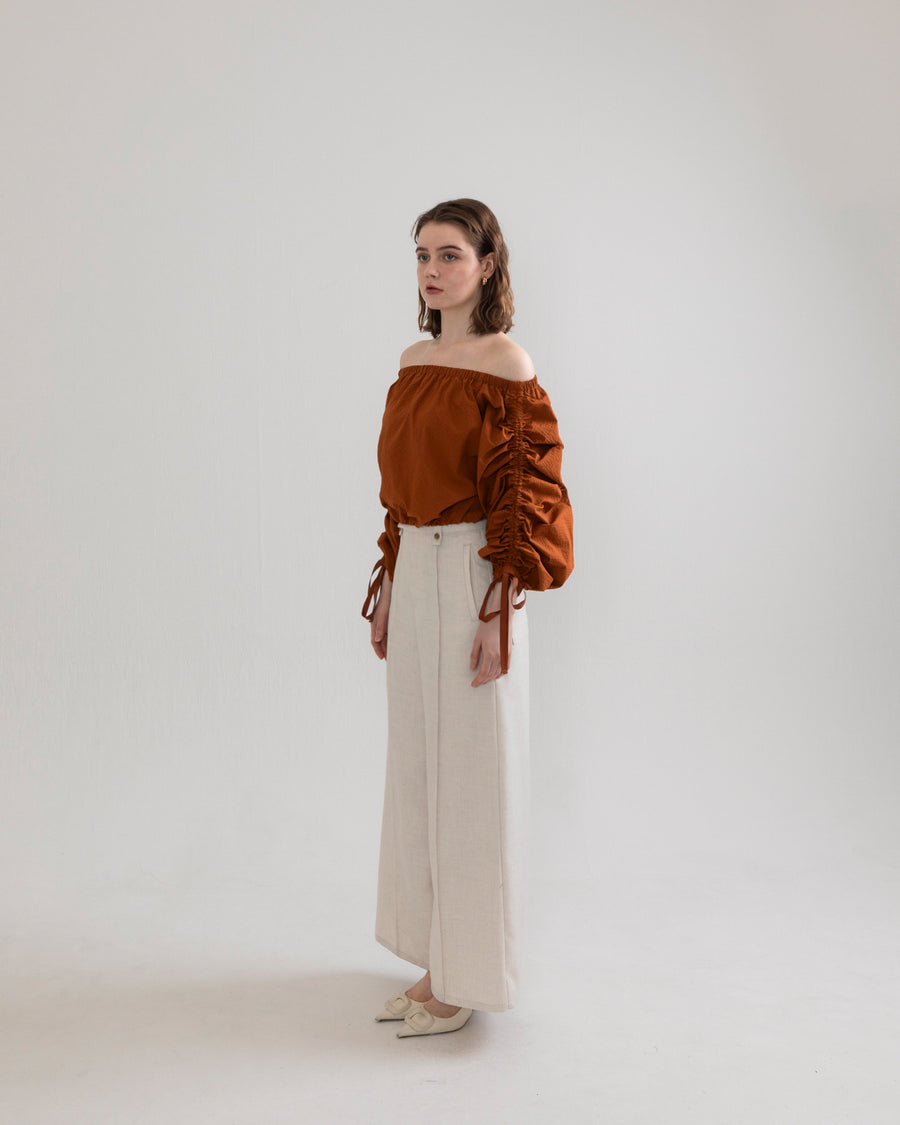 drawstring 3way blouse