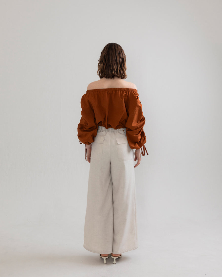 drawstring 3way blouse