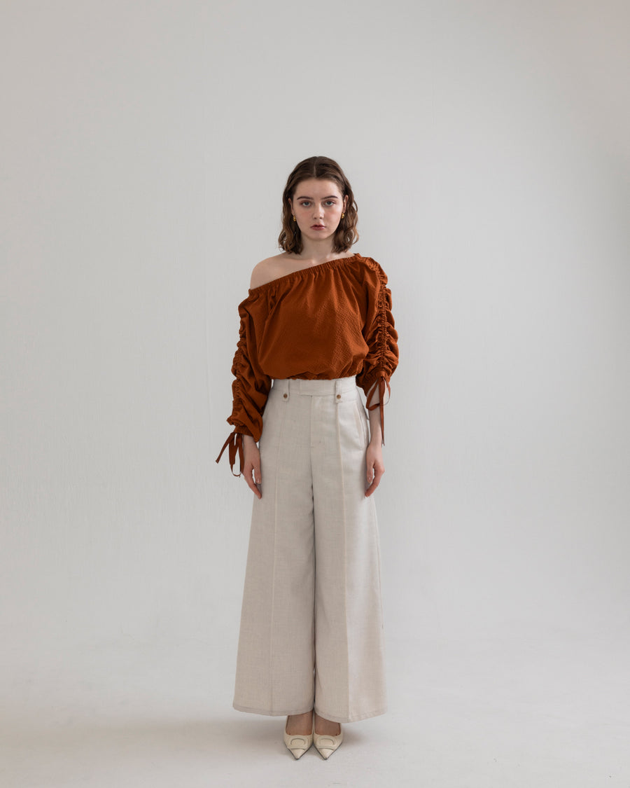 drawstring 3way blouse