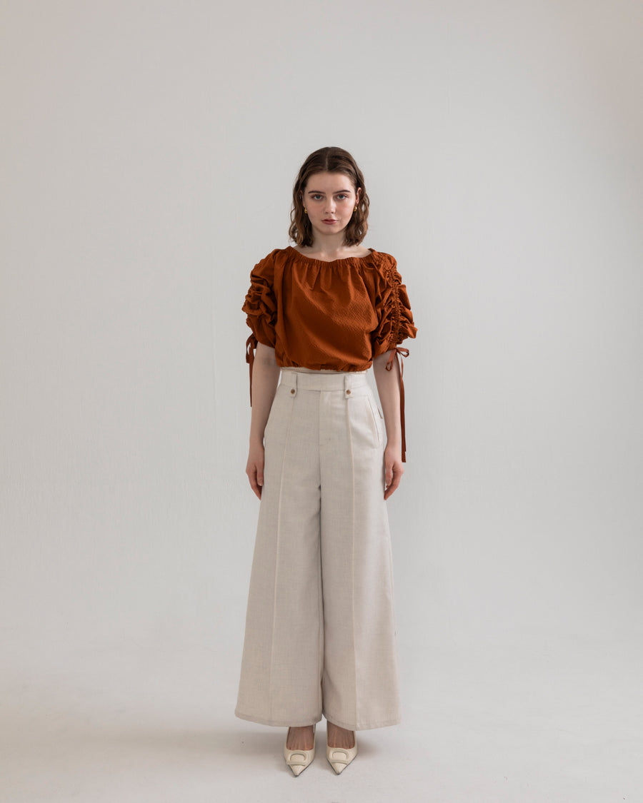 drawstring 3way blouse