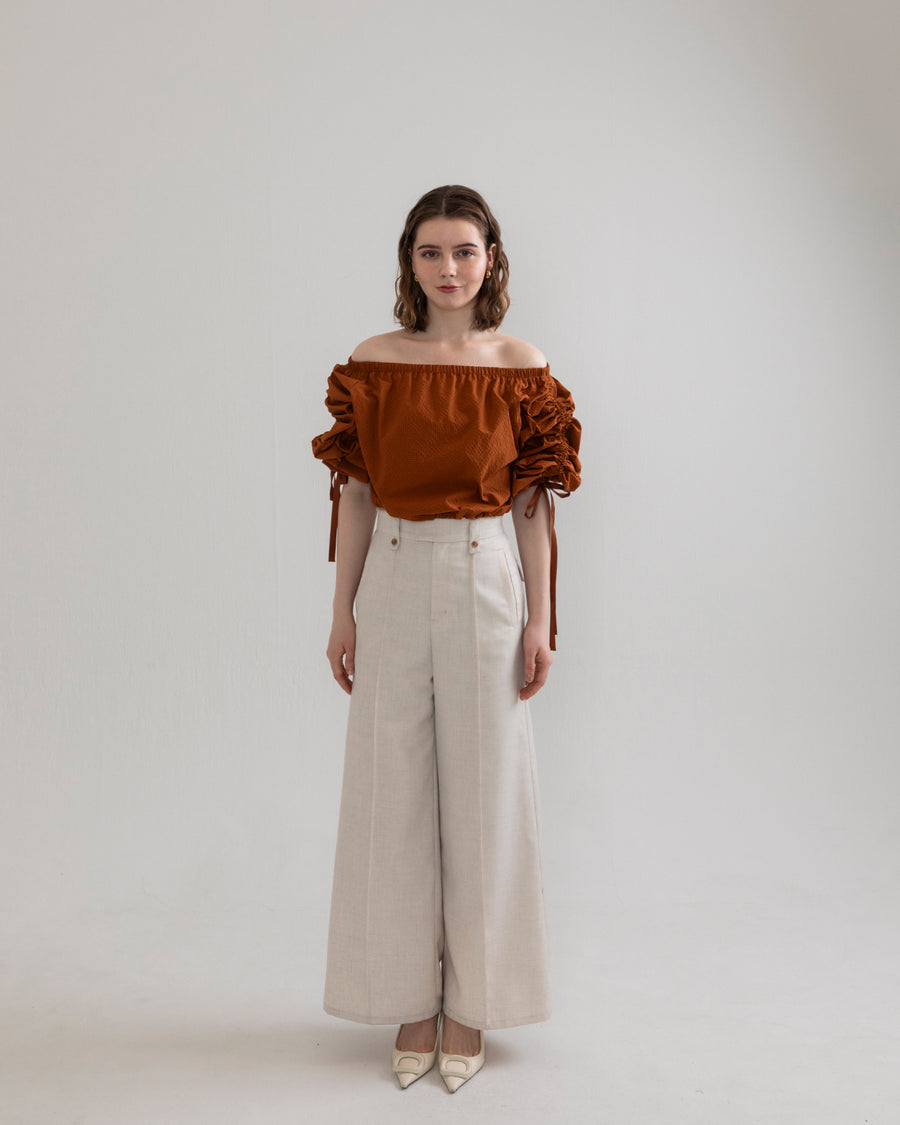 drawstring 3way blouse