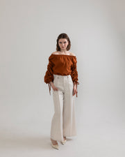 drawstring 3way blouse