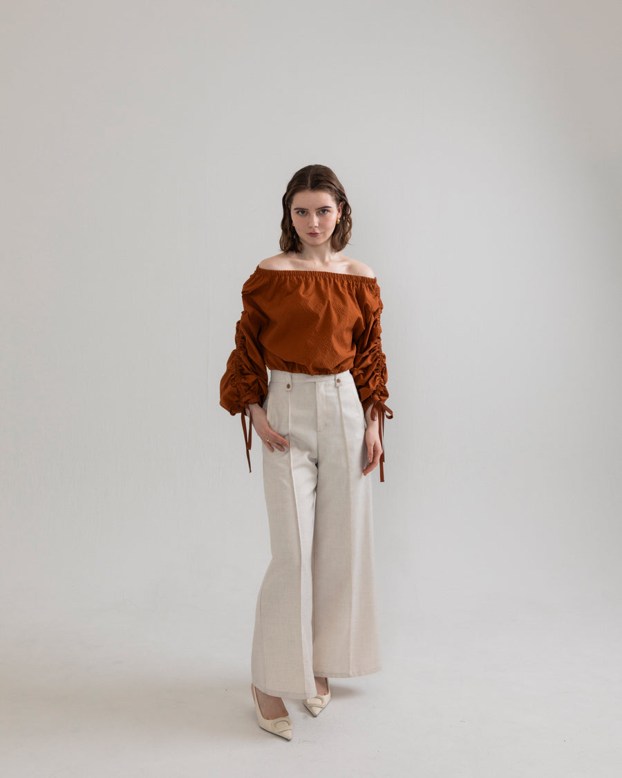 drawstring 3way blouse