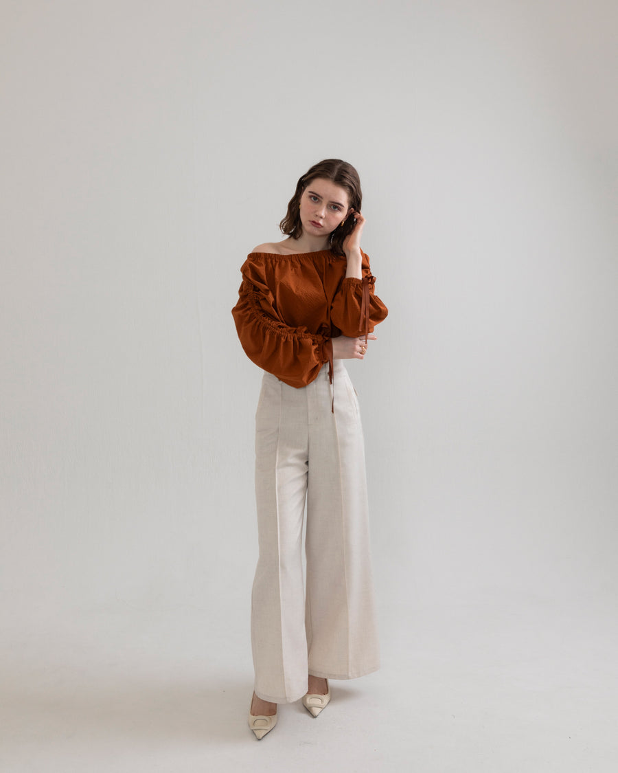 drawstring 3way blouse