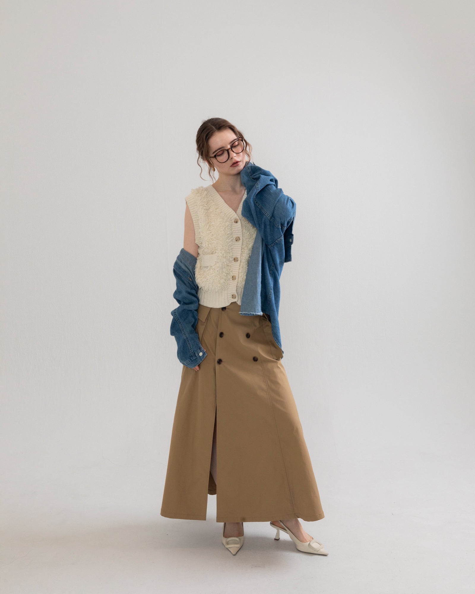 トップス RANCLIC loop yarn knit gilet BEST SELLER】loop yarn knit gilet – RANCLIC
