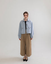 【BEST SELLER】Striped gold button jacket