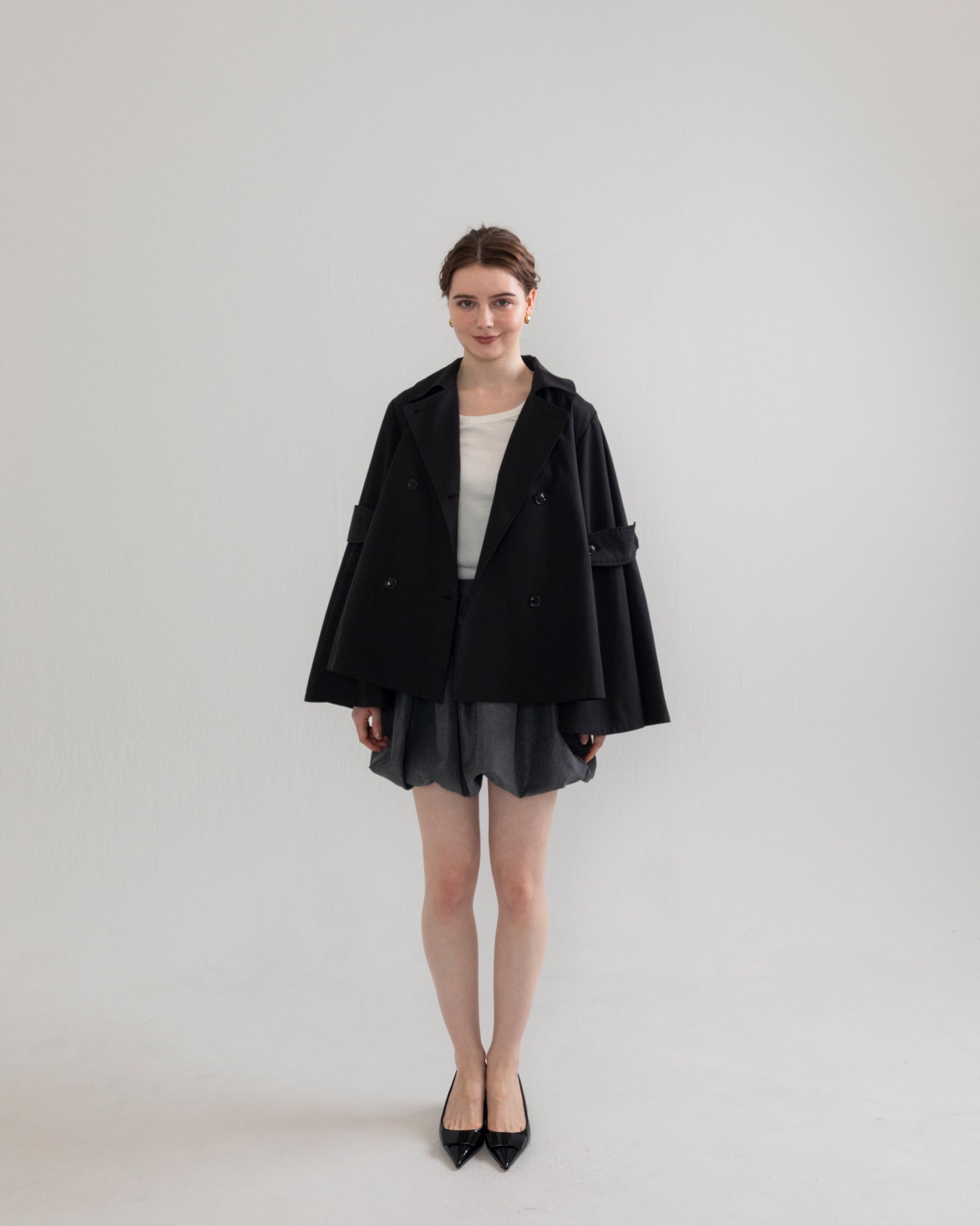 bell sleeve short trench coat – RANCLIC