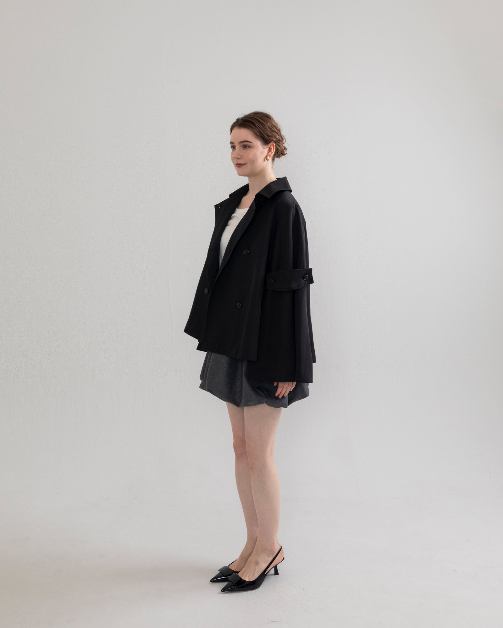 bell sleeve short trench coat – RANCLIC