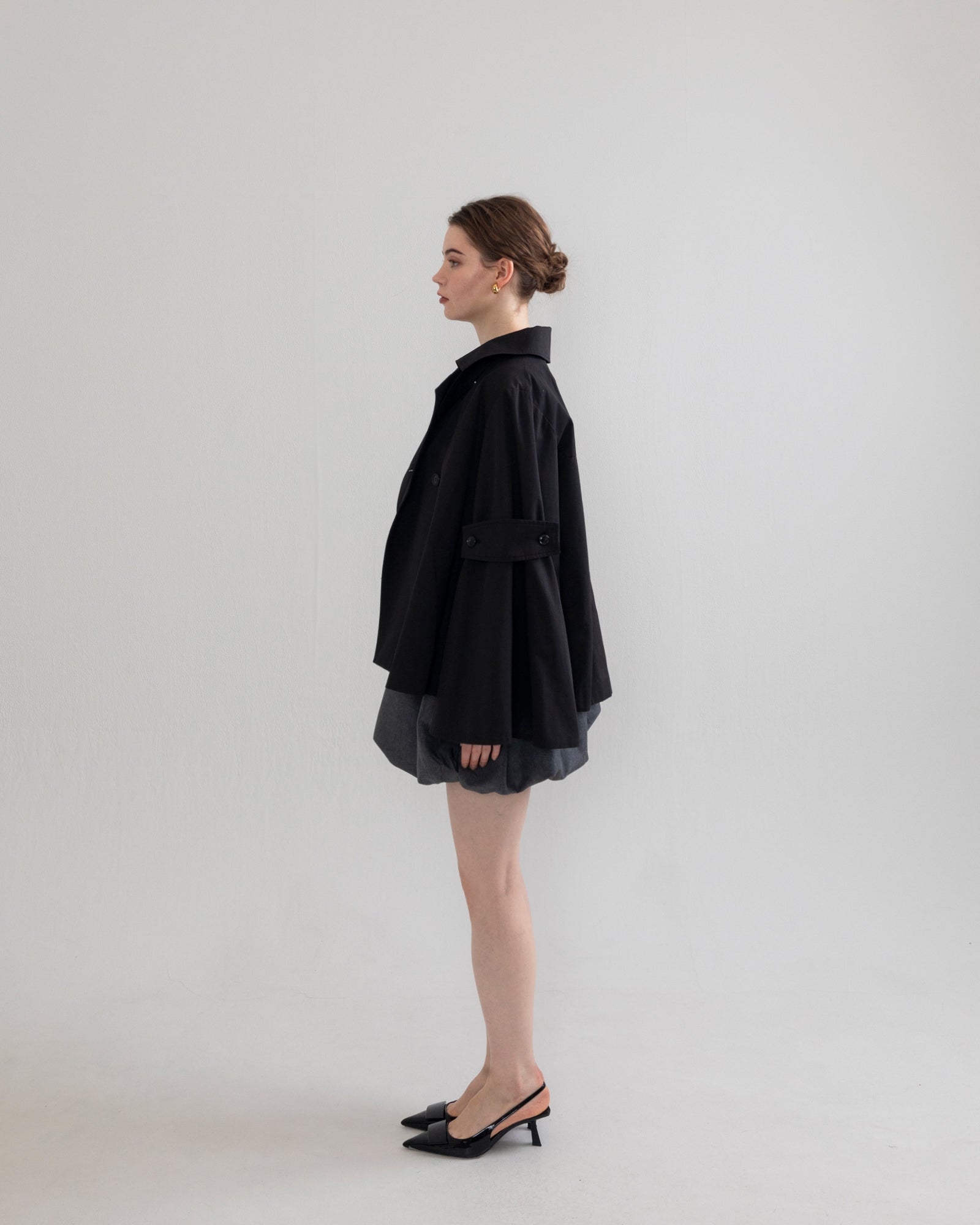 bell sleeve short trench coat – RANCLIC