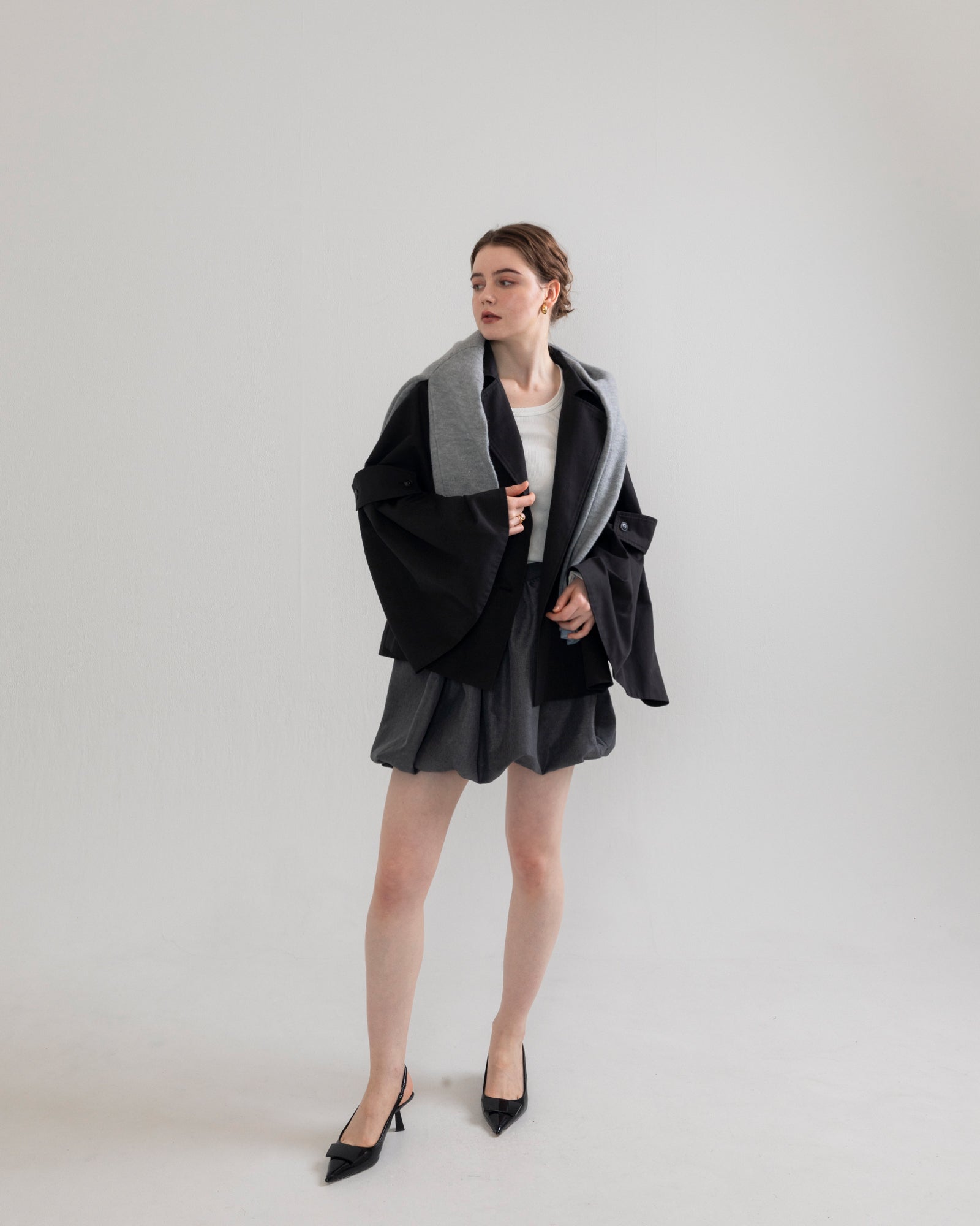 bell sleeve short trench coat – RANCLIC