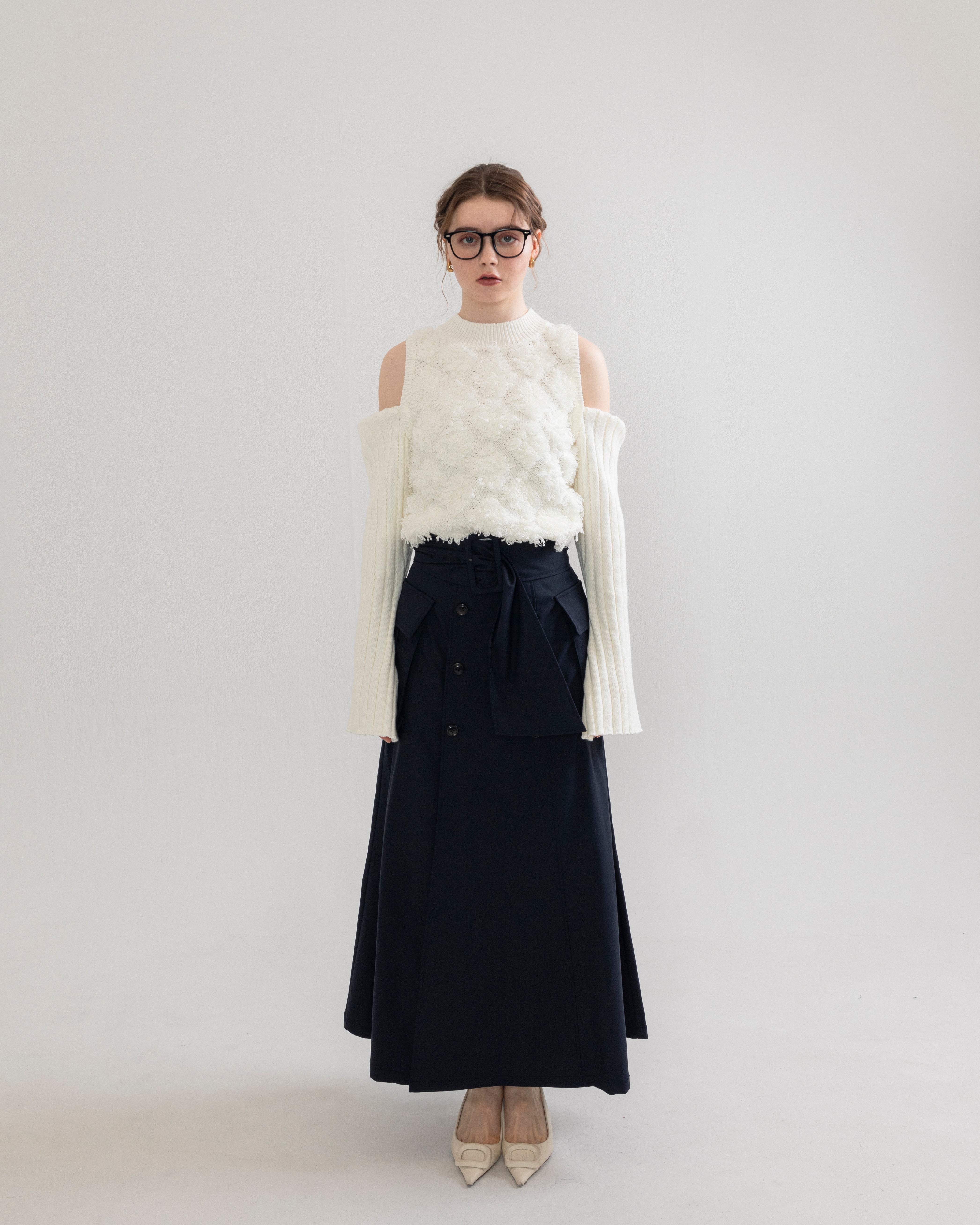 Slit cargo trench skirt – RANCLIC
