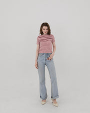 Smooth tuck off Shoulder top