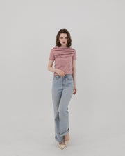 Smooth tuck off Shoulder top