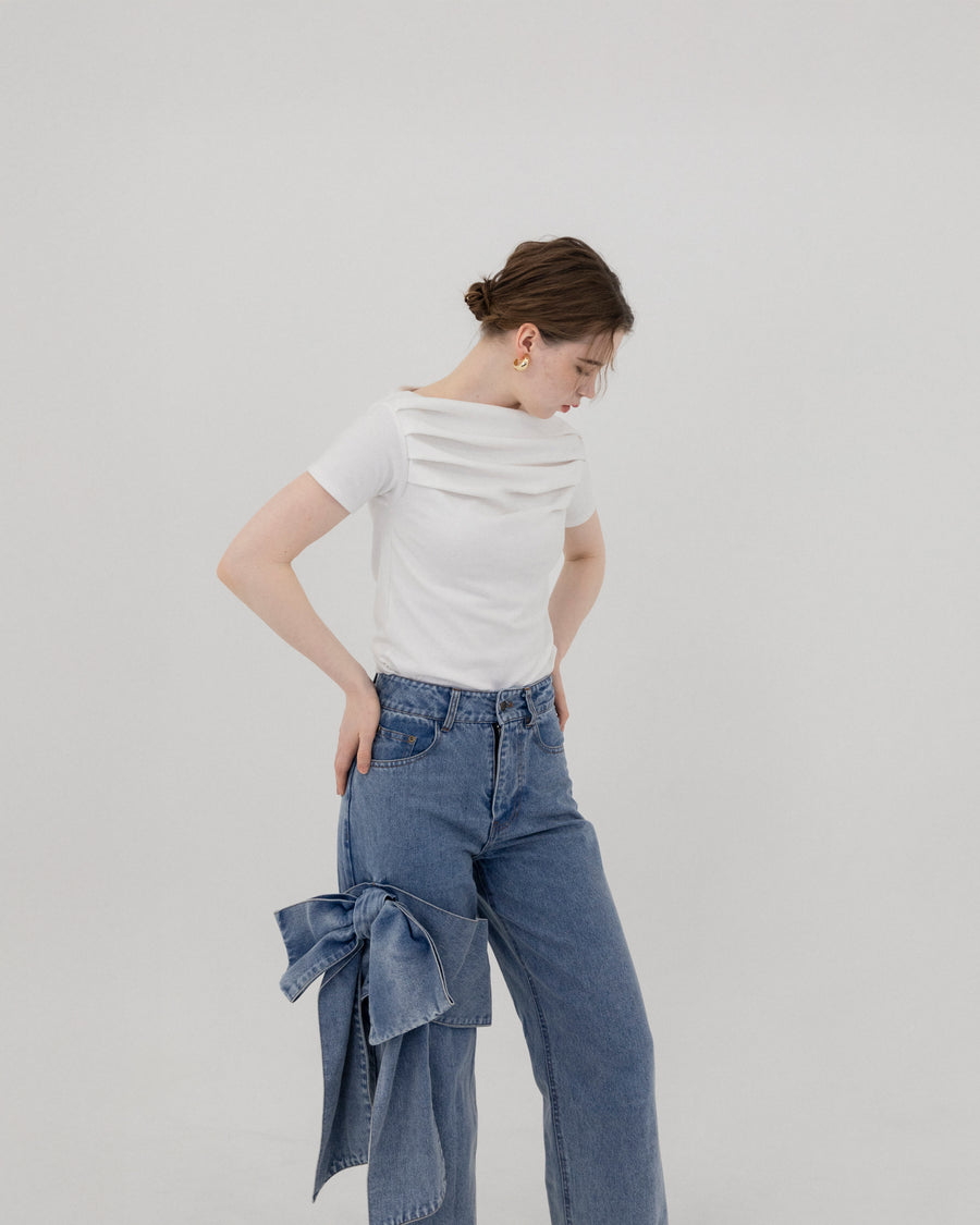 Smooth tuck off Shoulder top