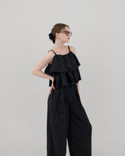 Satin frill camisole