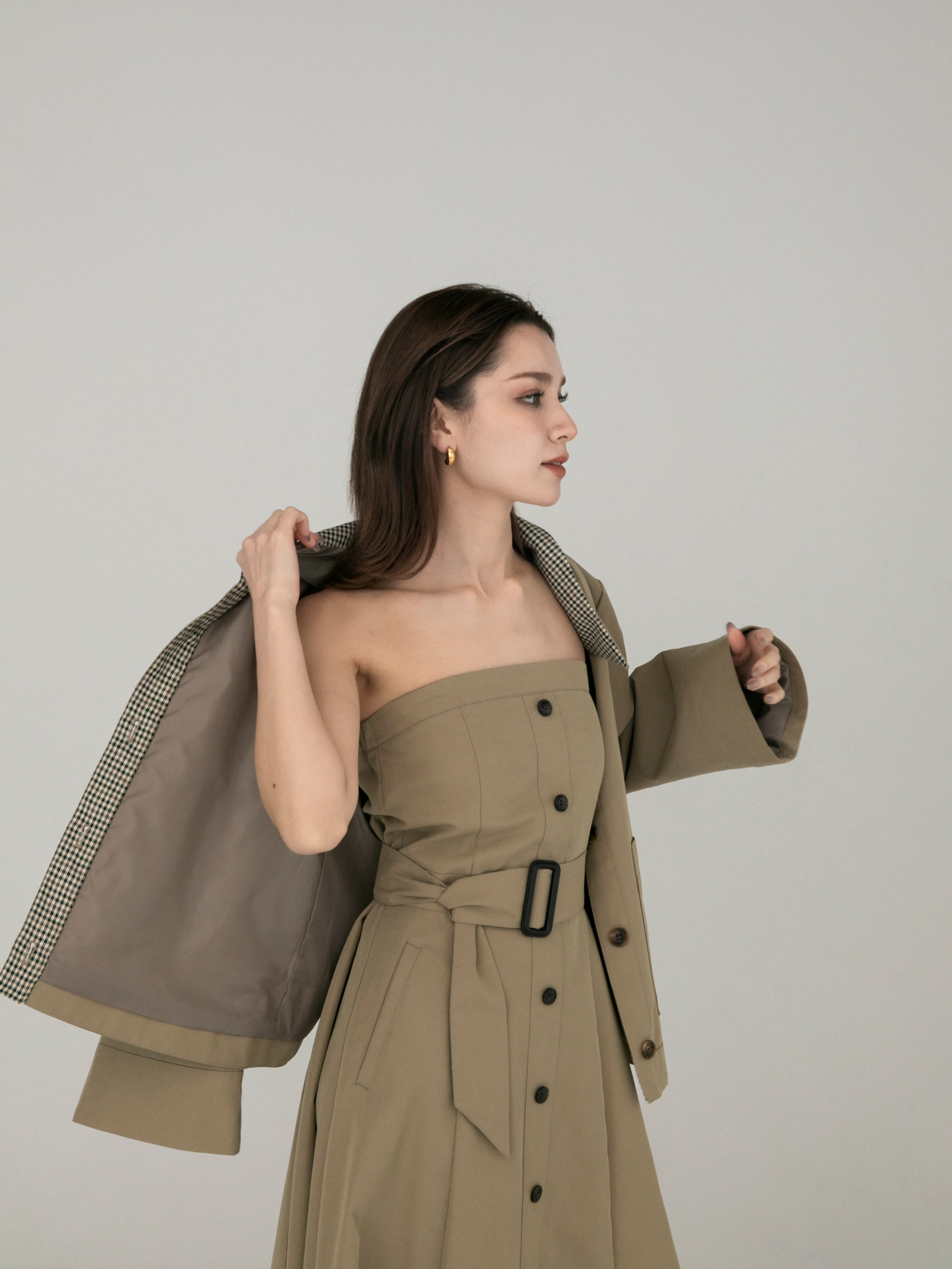 Bare top trench dress – RANCLIC