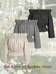 【4/16 OPEN】Bell sleeve off shoulder blouse