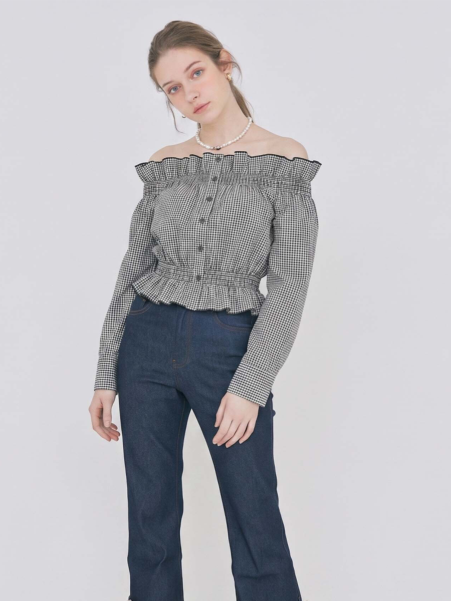 【4/16 OPEN】Bell sleeve off shoulder blouse