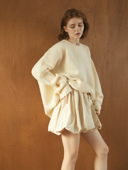 【10/8 OPEN】Suede balloon volume skirt