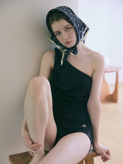 【6/18 OPEN】dot scarf drape swimsuit