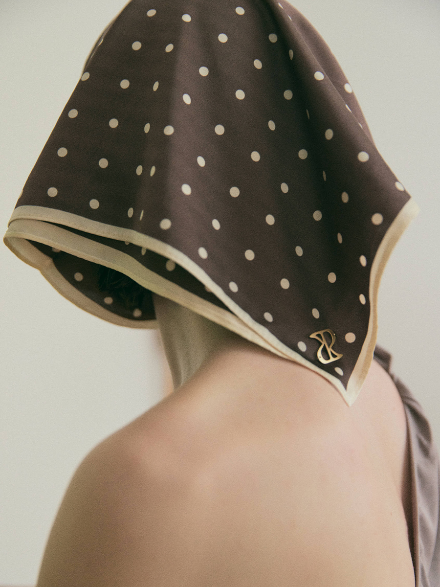 【6/18 OPEN】dot scarf drape swimsuit