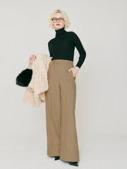 2Way ribbon wide pants