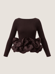 【8/27 OPEN】Camellia frill knit tops