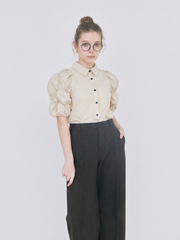 【4/23 OPEN】Whip cream sleeves shirt