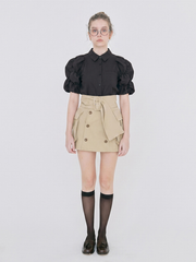 【4/23 OPEN】Whip cream sleeves shirt