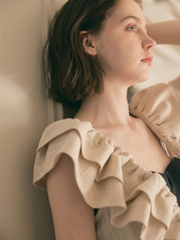 【7/23 OPEN】Vneck frill all in one（チューブトップ付き）