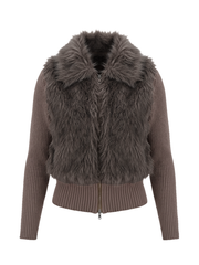 【9/17 OPEN】Shaggy switch knit zip top