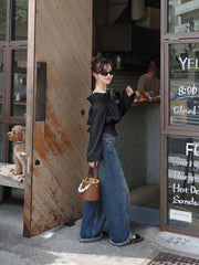 Bell sleeve off shoulder blouse