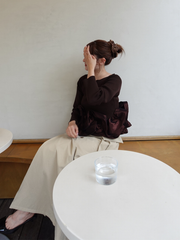 【8/27 OPEN】Camellia frill knit tops