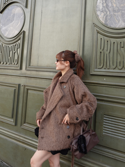 【10/22 OPEN】Shaggy belted box coat