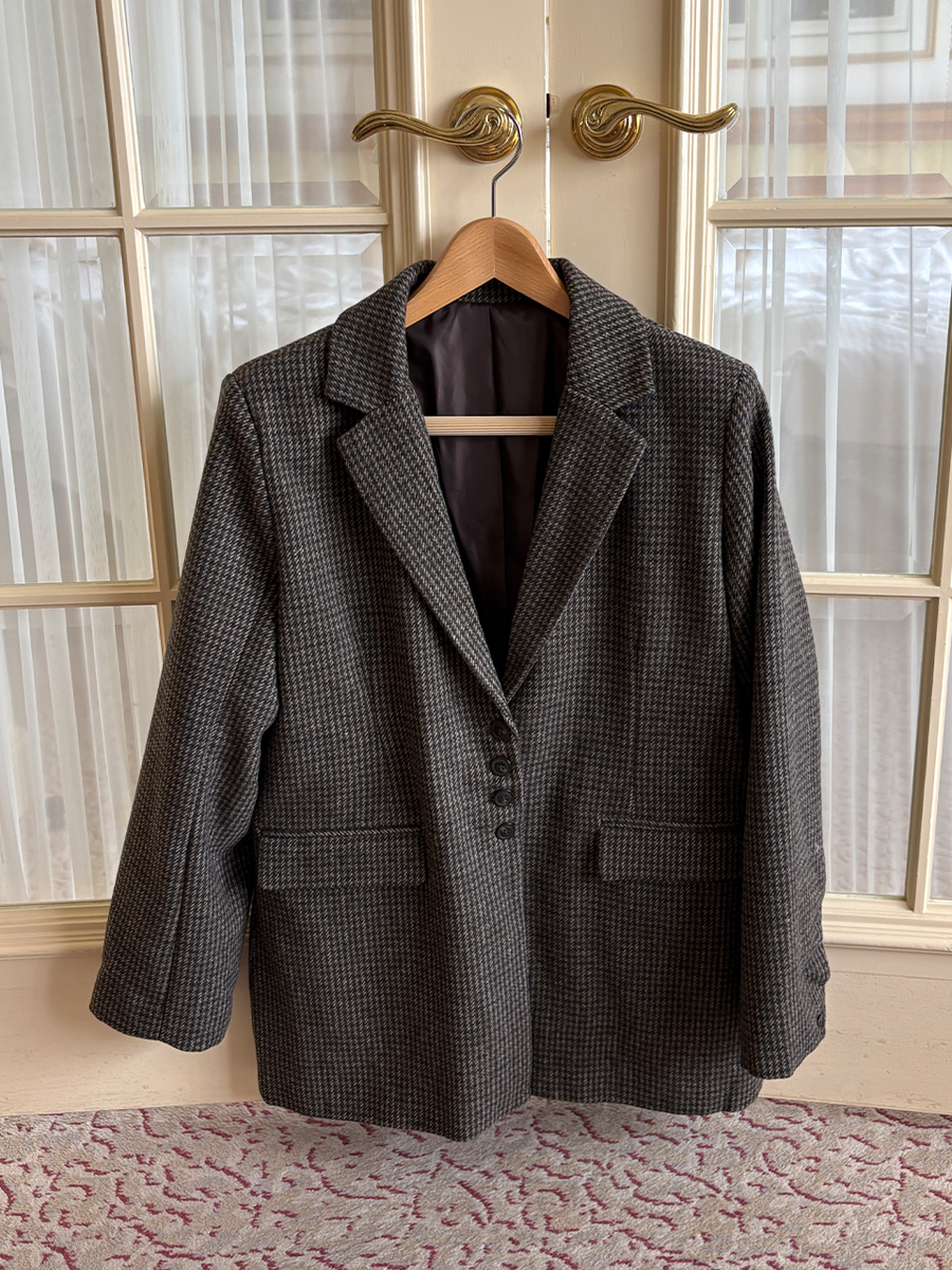 【9/24 OPEN】Checked tailored jacket
