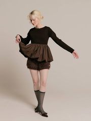 2way peplum balloon tops