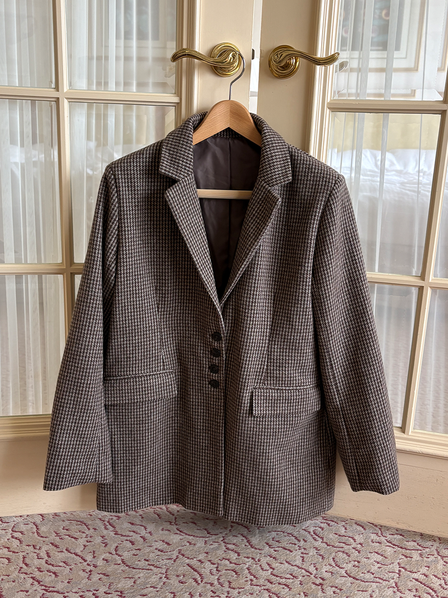 【9/24 OPEN】Checked tailored jacket