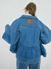 【2/19 OPEN】Chérie peplum denim jacket