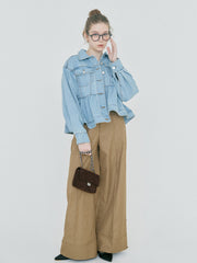 【2/19 OPEN】Chérie peplum denim jacket