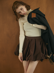 【10/8 OPEN】Suede balloon volume skirt