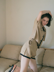 【残り2点】Bicolor summer knit set up