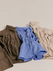 【9/25 19:00~】Shirring wide sleeve shirt