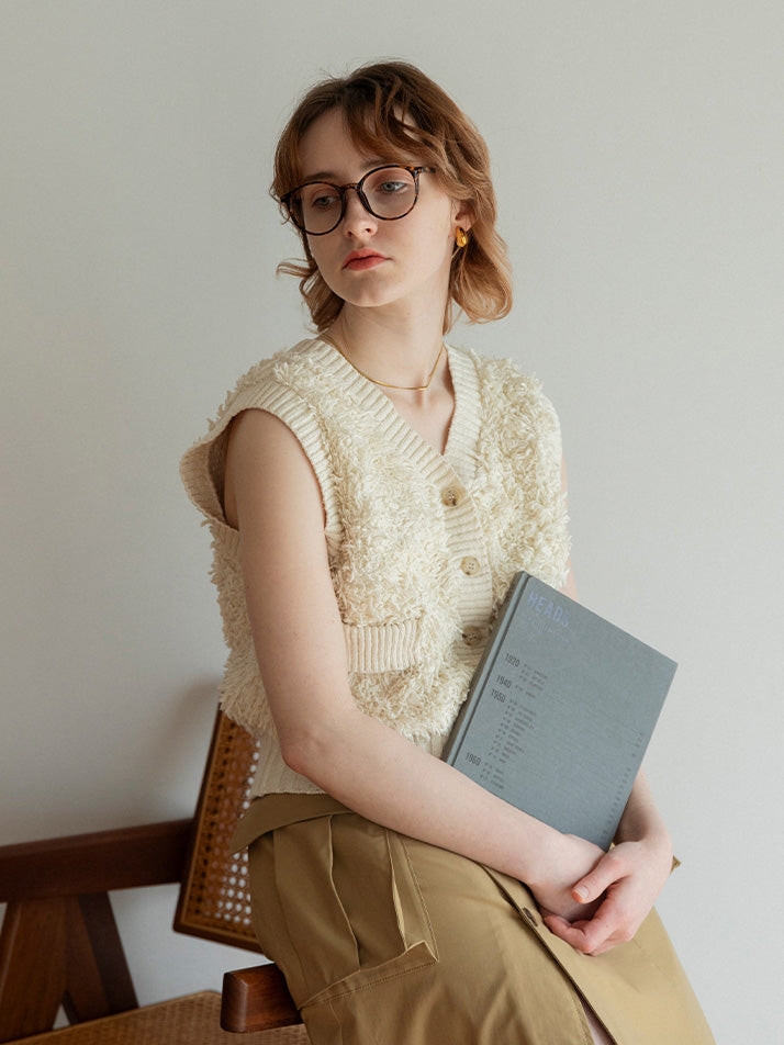 【3/26 OPEN】Poodle loopyarn gilet