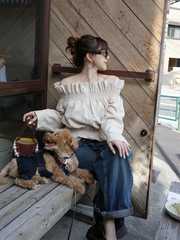 【4/16 OPEN】Bell sleeve off shoulder blouse