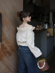 【4/16 OPEN】Bell sleeve off shoulder blouse
